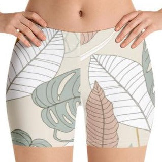 Soft Palms Spandex Shorts | Womens