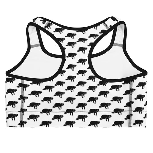 Manatee Print Sports Bra | Womens