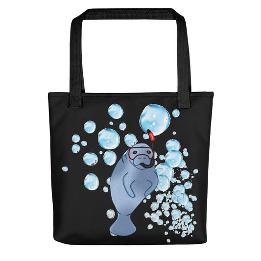 Snorkel Manatee Tote Bag