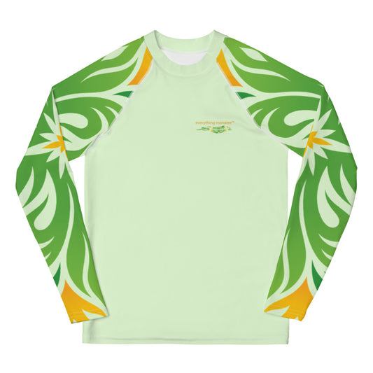 Flower Burst Long Sleeve Rash Guard
