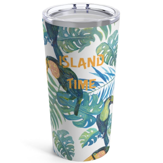 Island Time 20oz Toucan Print Tumbler