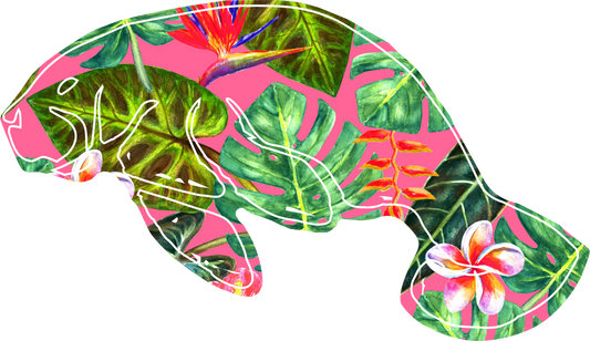 Pink Tropics Manatee Hoodie | Womens