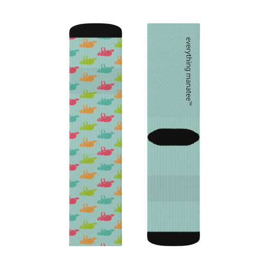 Manatee Print Socks