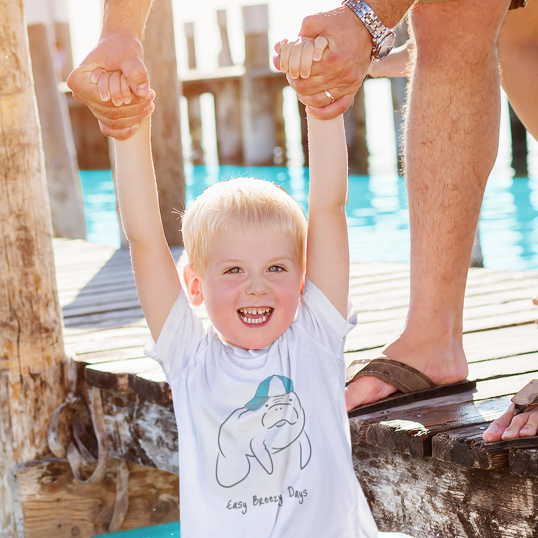 Easy Breezy Days Manatee T-Shirt | Toddler