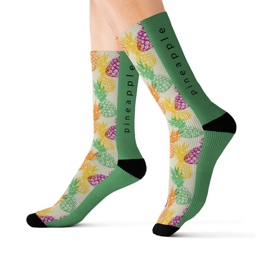 Pineapple Print Socks