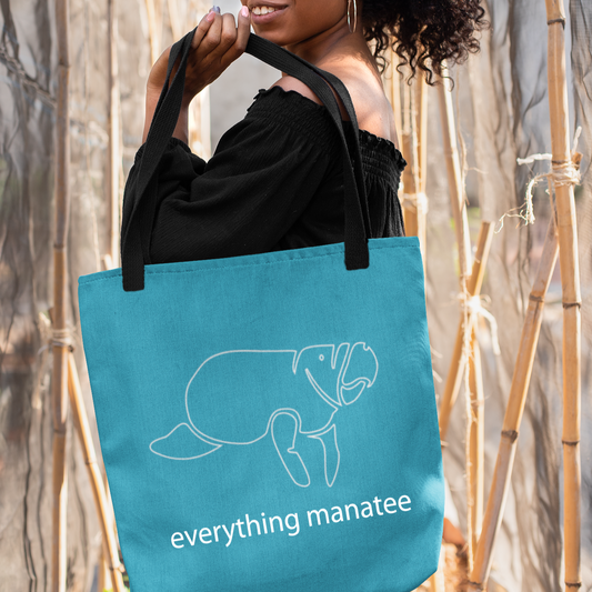 Caribbean Blue Manatee Beach Bag | Bags