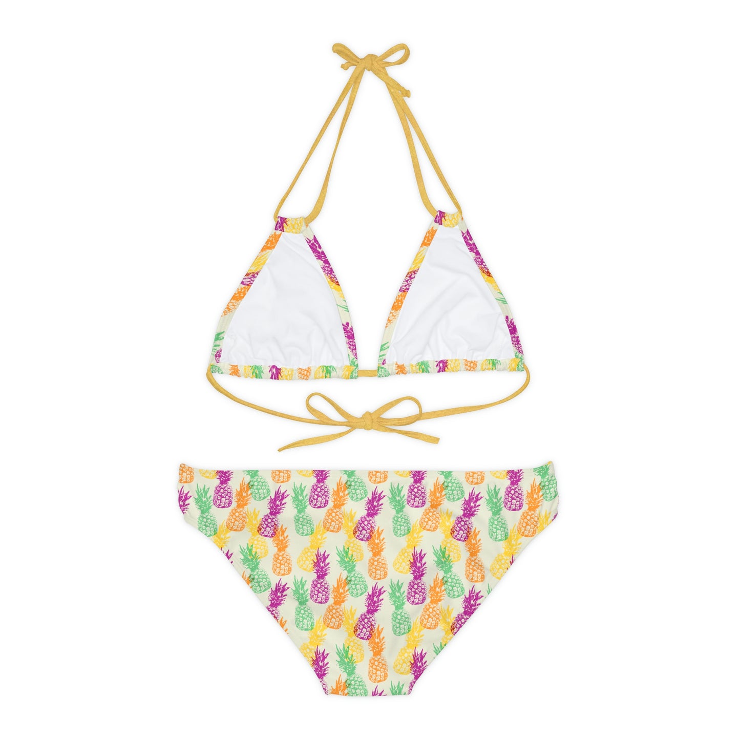 Pineapple Fun Strappy Bikini Set | Womens