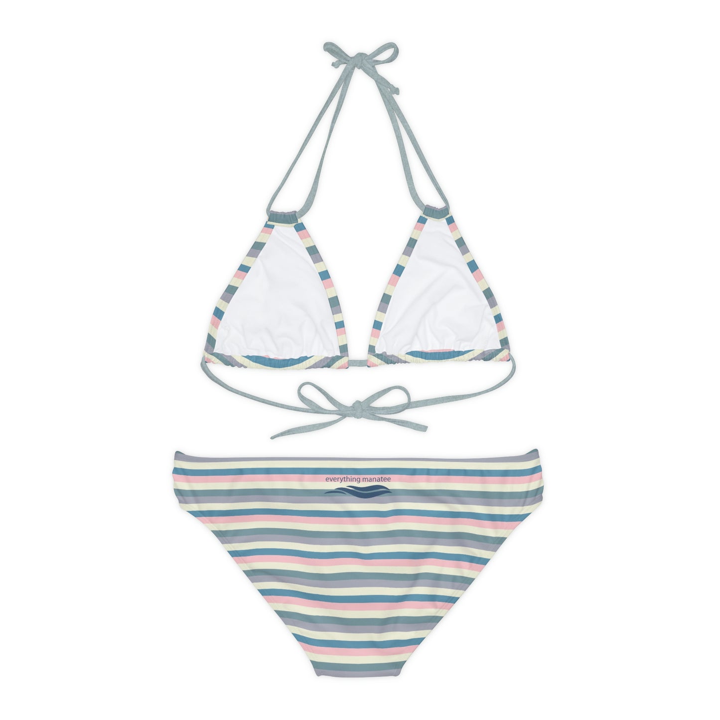 Stripes & Strappy Bikini Set | Womens