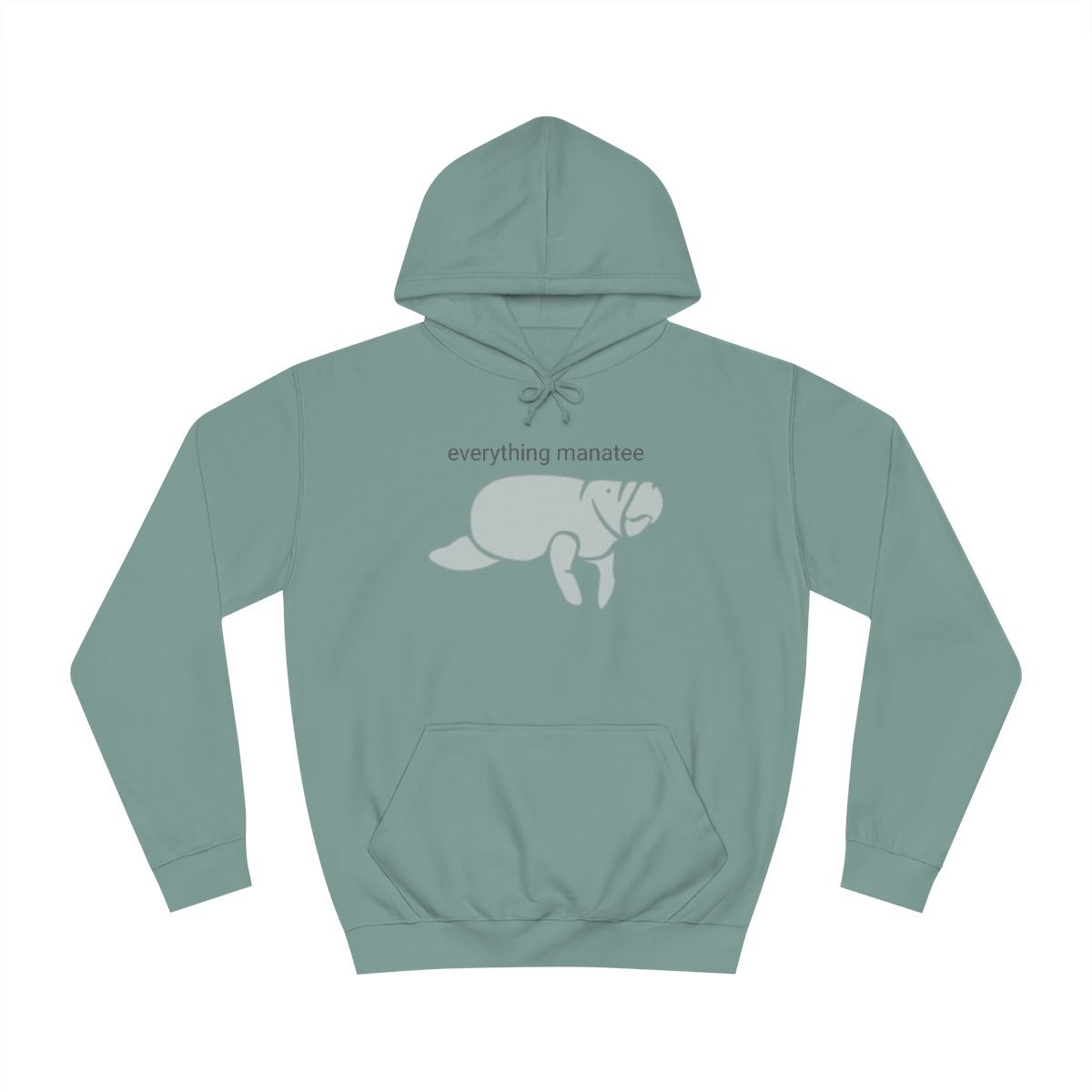 Dusty Green Manatee Hoodie | Mens
