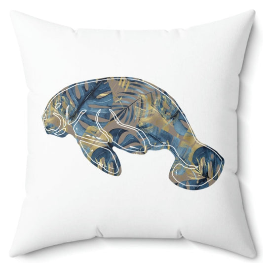 Hawaiian Manatee Square Pillow | Pillows
