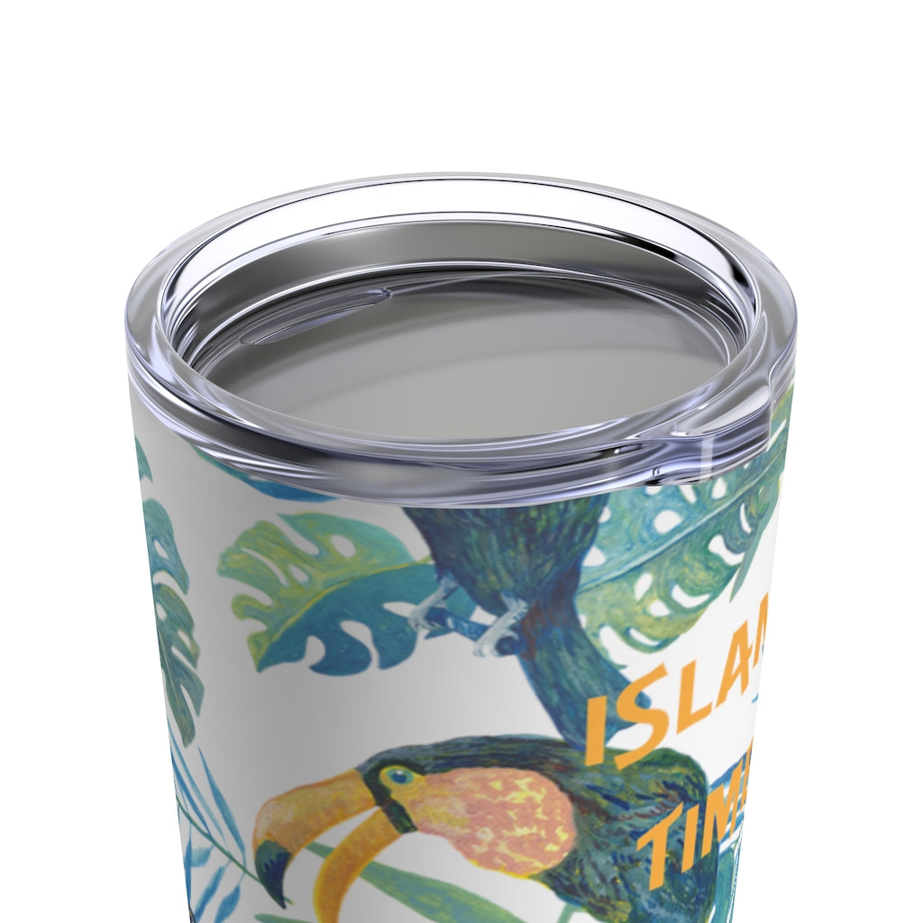 Island Time 20oz Toucan Print Tumbler