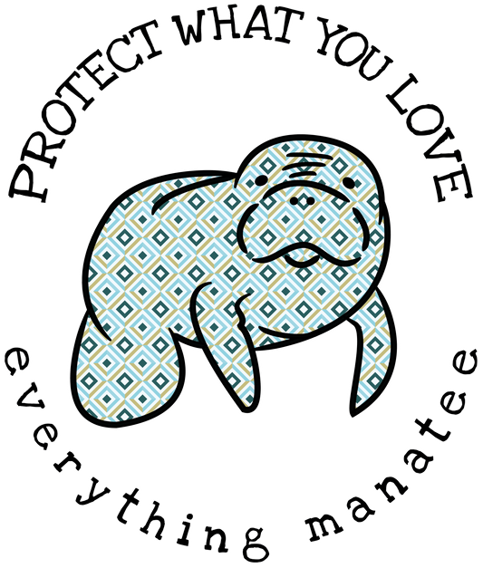 Diamond Pattern Manatee T-Shirt | Toddler