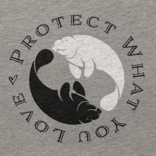 Classic Black & White Manatee Hoodie | Womens