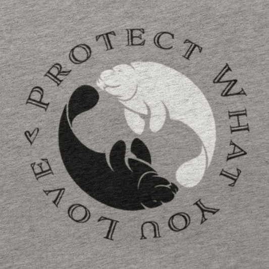 Classic Black & White Manatee Hoodie | Mens