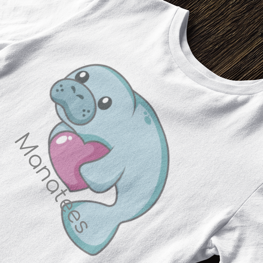 Manatee Love & Hearts T-Shirt | Baby