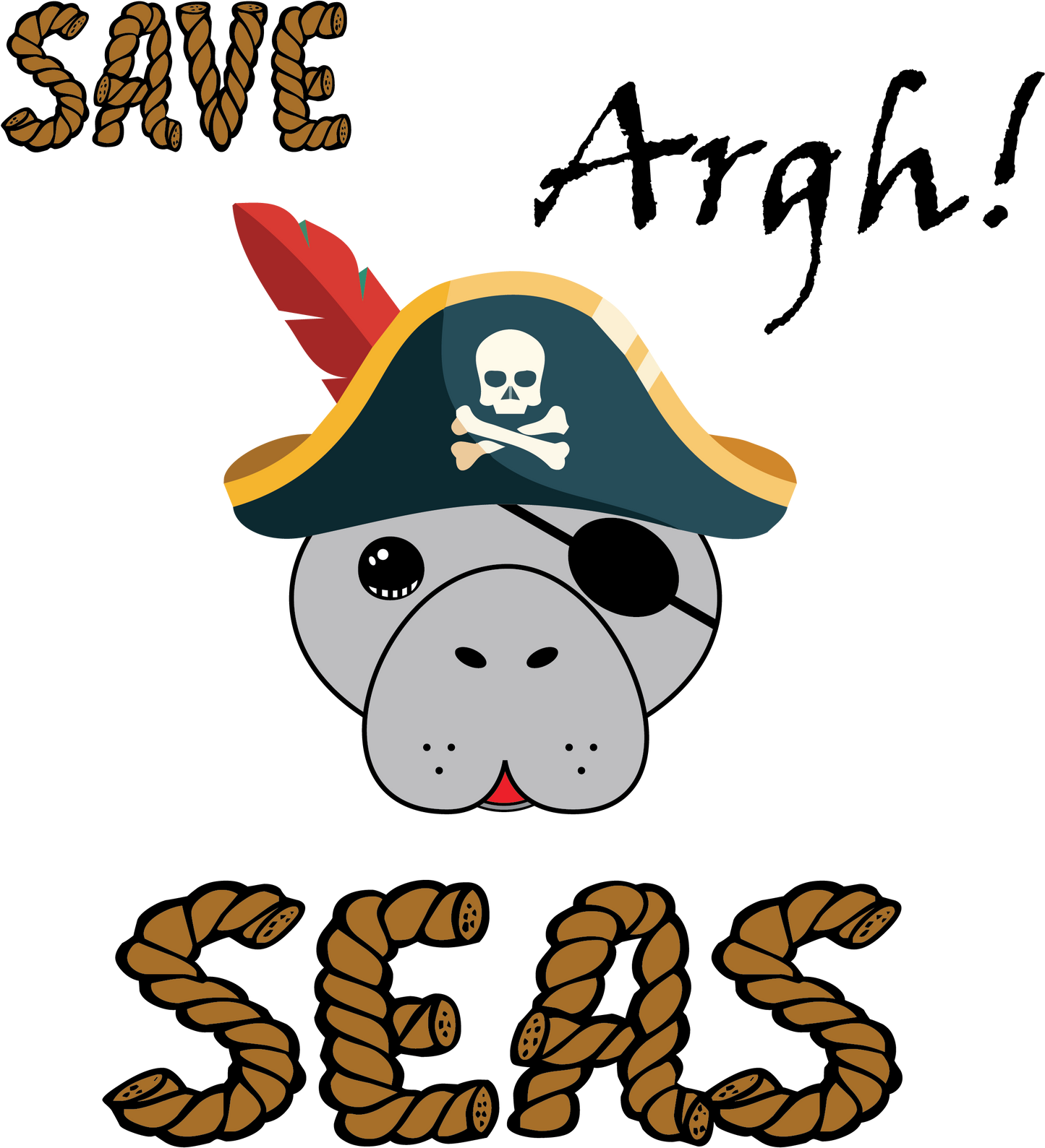 Save Argh Seas Manatee Hoodie | Toddler
