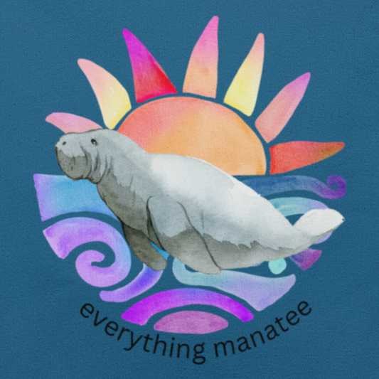 Sunrise Manatee Hoodie | Womens