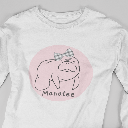 Baby Manatee Long Sleeve T-Shirt | Toddler Girl