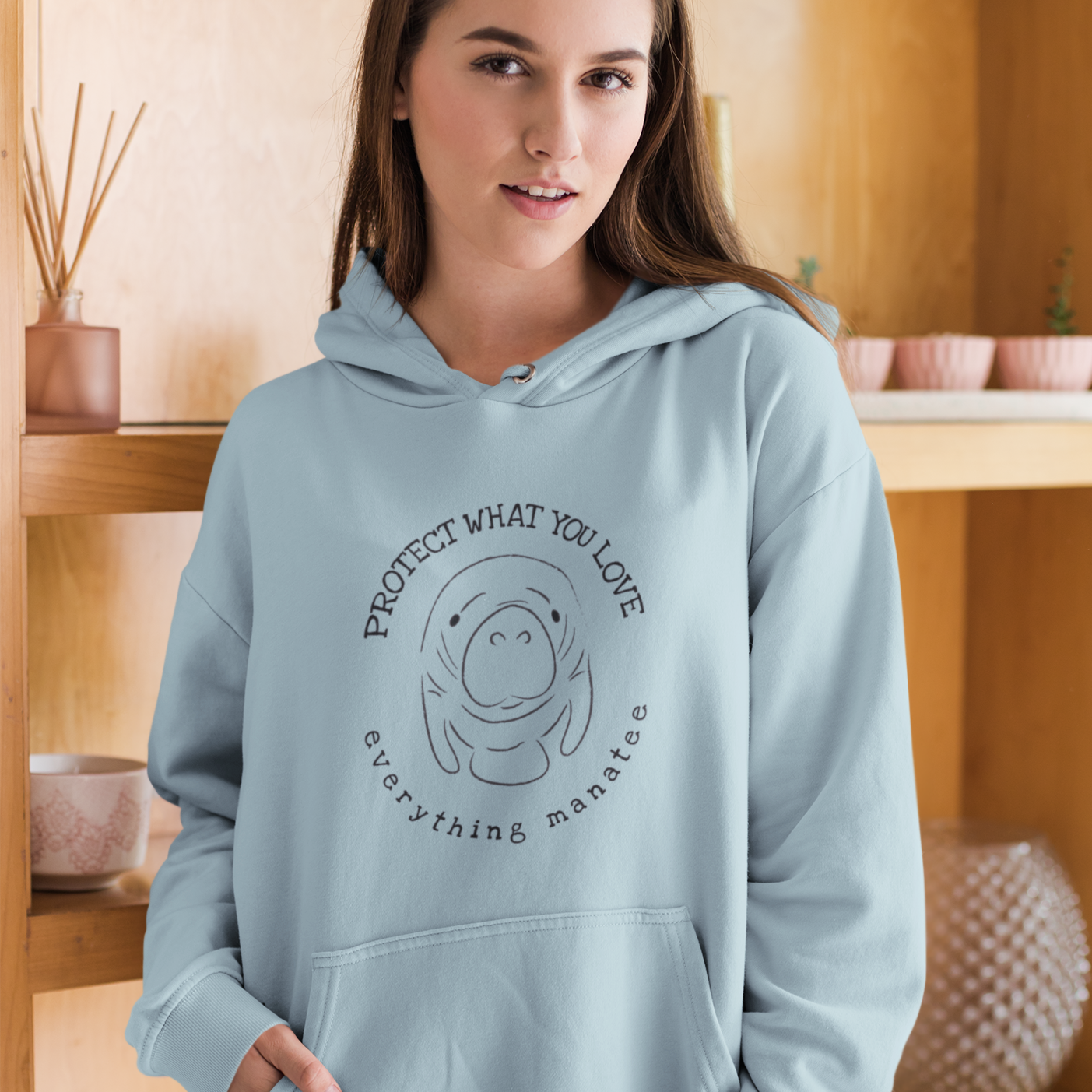 Protect What You Love Manatee Hoodie | Womens