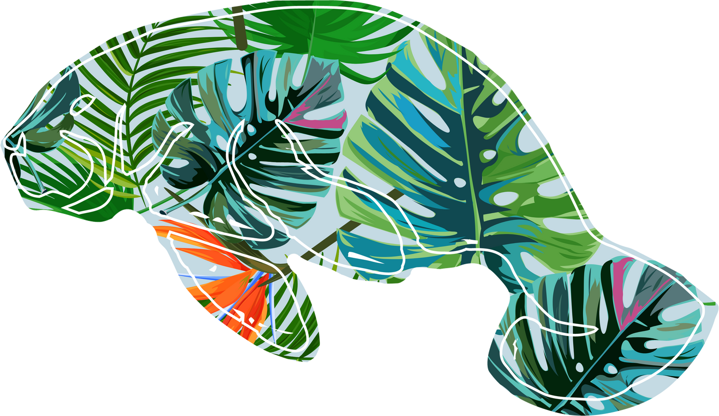 Paradise Manatee Hoodie | Unisex