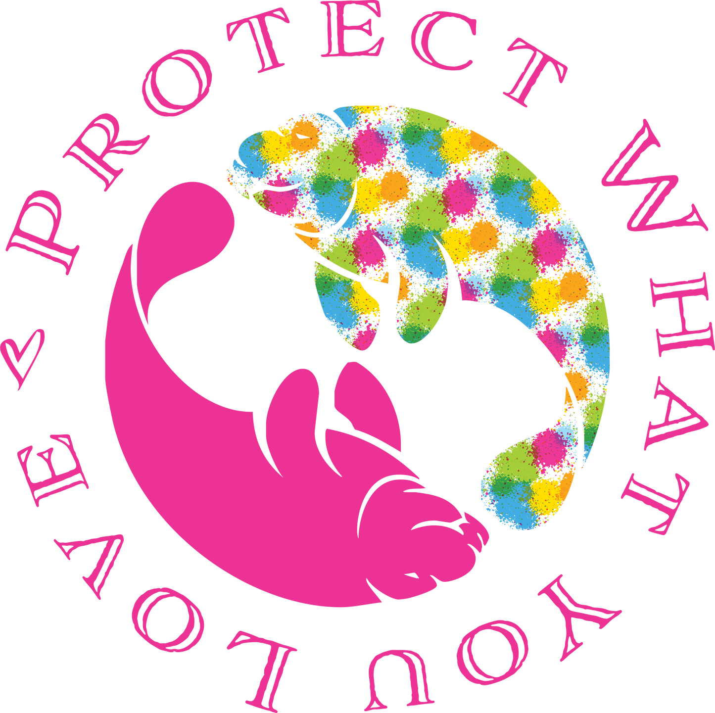 Happy Splatter Manatee Tank Top | Womens