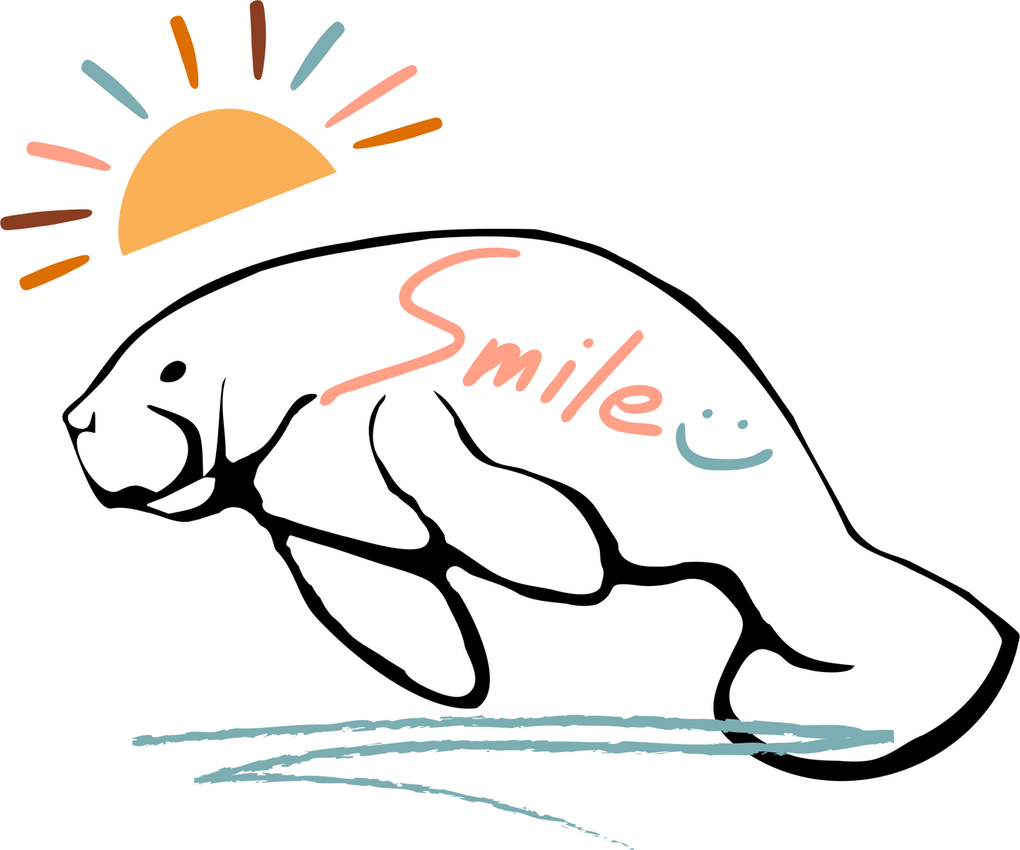 Smile Manatee Premium Organic T-Shirt | Youth