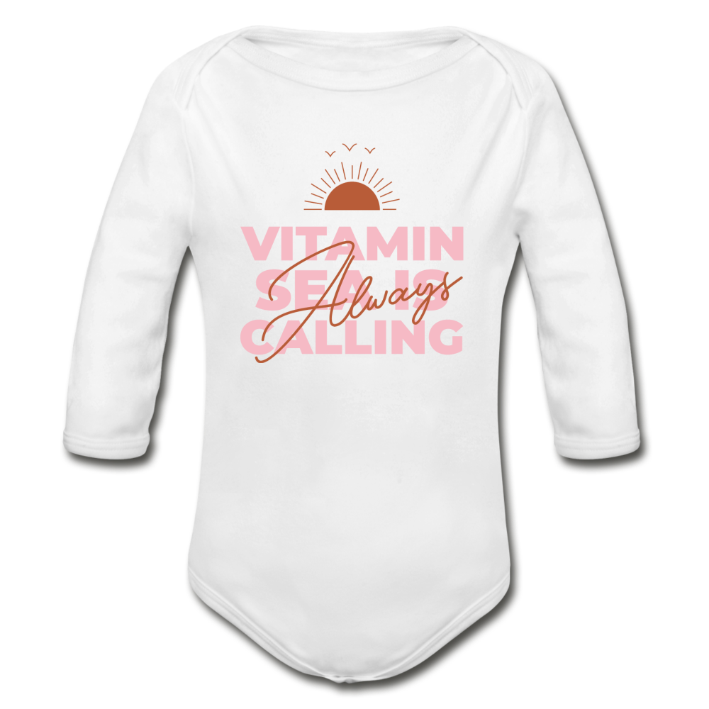 Vitamin Sea Long Sleeve Onesie | Baby - white
