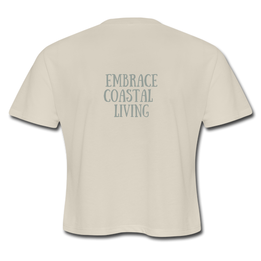 Sunsets & Palm Trees Manatee Crop Top | Womens - dust
