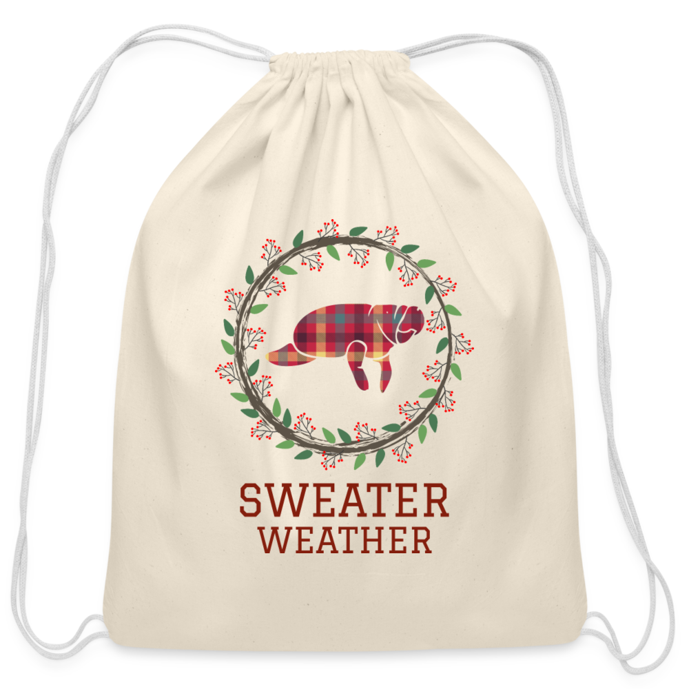 Cotton Drawstring Bag - natural