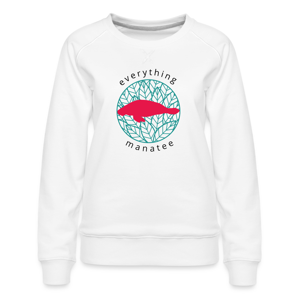 Silhouette Manatee Sweatshirt | Womens - white