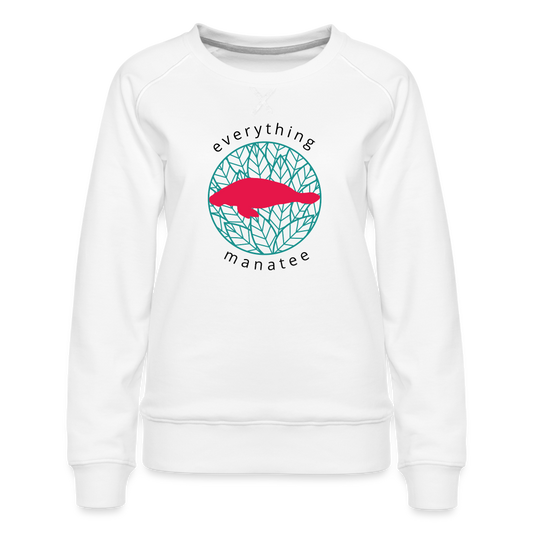 Silhouette Manatee Sweatshirt | Womens - white