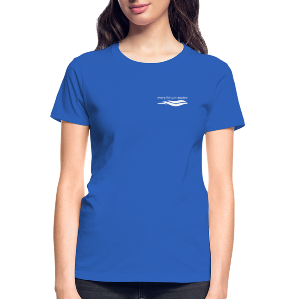 Save Seas & Manatees T-Shirt | Womens - royal blue