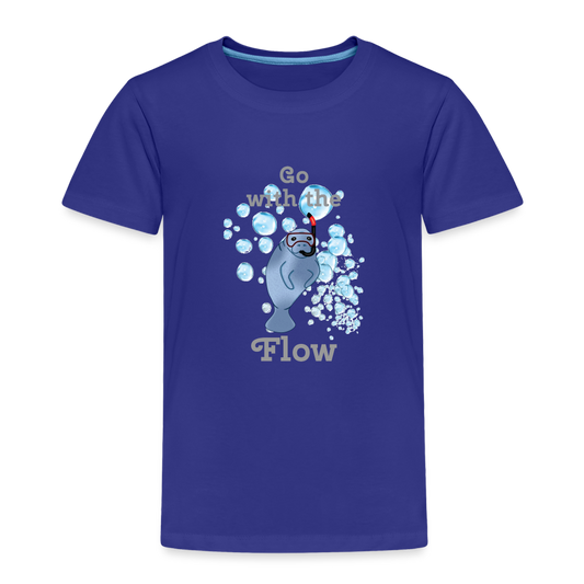 Snorkel Manatee T-Shirt | Toddler - royal blue