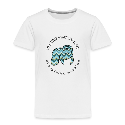 Zig Zag Manatee T-Shirt | Toddler - white