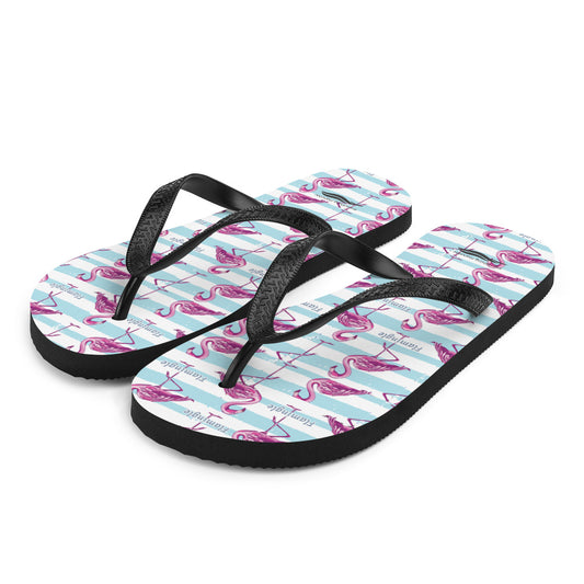 Flamingo Flamingle Flip-Flops