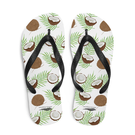 Coconut and Palm Flip-Flops