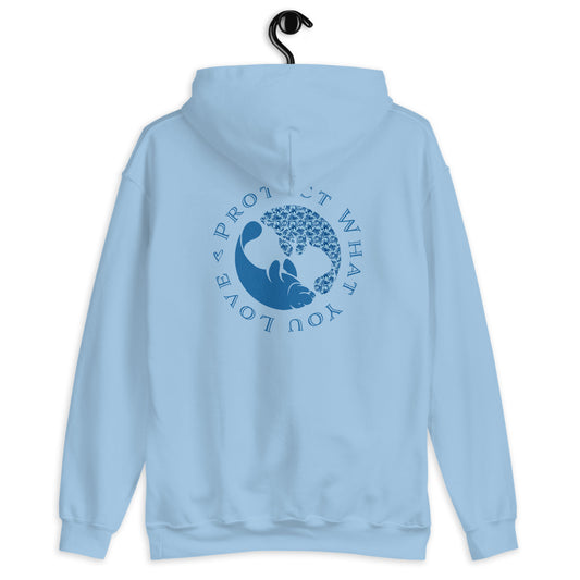 Twin Manatee Blue Hoodie | Mens