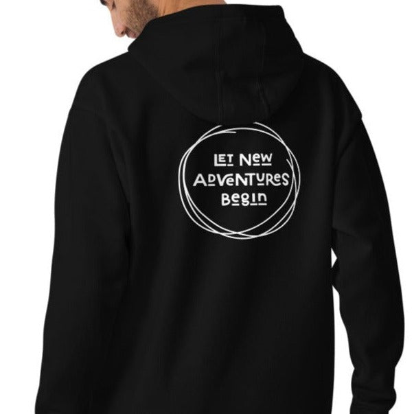 New Adventures Black Hoodie | Mens