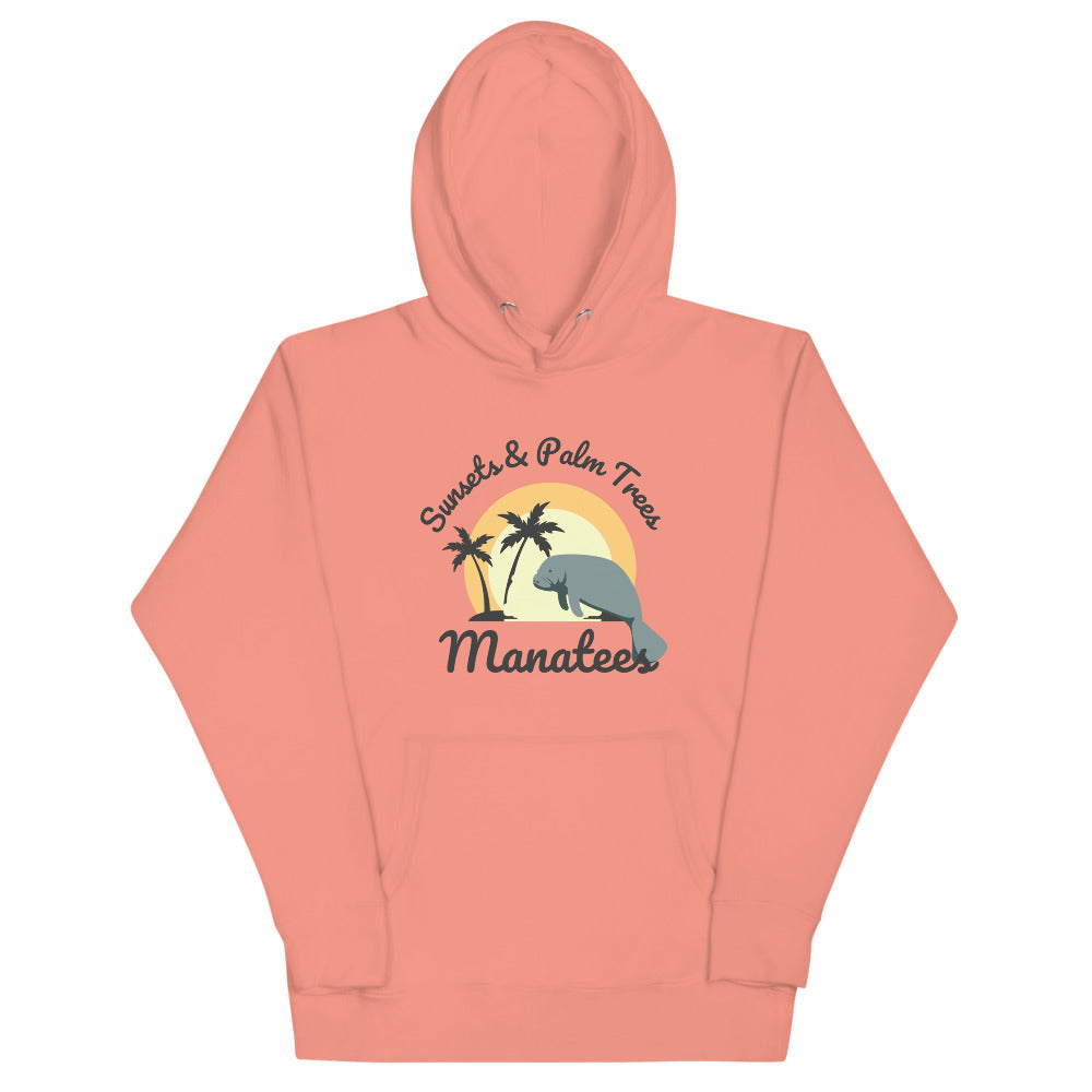 Palm Trees & Manatees Hoodie | Womens