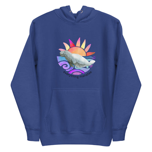 Sunrise Manatee Hoodie | Womens