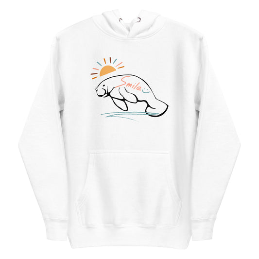 Smile Manatee Hoodie | Womens