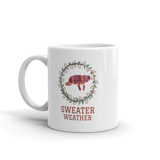 Sweater Weather Manatee Mug 11oz.