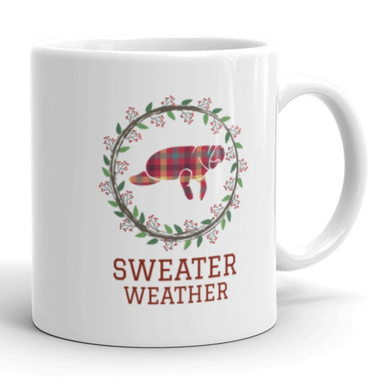 Sweater Weather Manatee Mug 11oz.