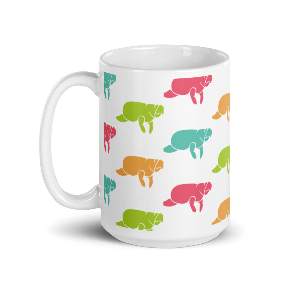 Manatee Print 15oz Coffee Mug | Mugs