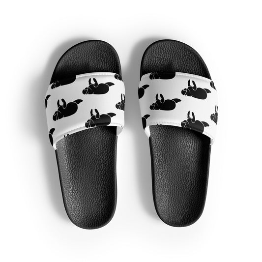 Black & White Manatee Slides | Womens