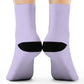 Inhale Exhale Manatee  Crew Socks | Womens Cozy Lavender Design for Relaxation