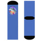 Colorful Sunset Manatee Crew Socks | Womens