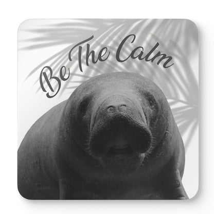 Relaxing Manatee Corkwood Coaster Set - Be The Calm