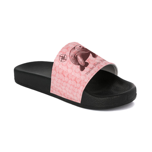 Manatee Mode Pink Slide Sandals | Womens