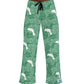 Lush Green Tropical Manatee Pajama Pants | Mens